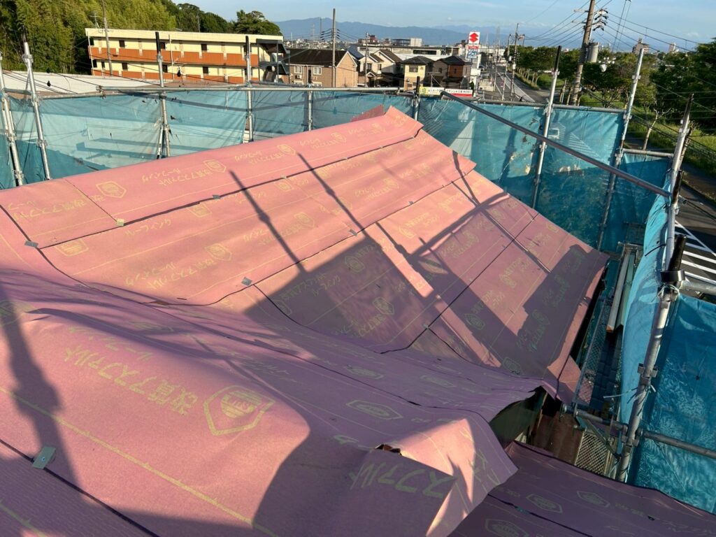 ルーフィング敷設